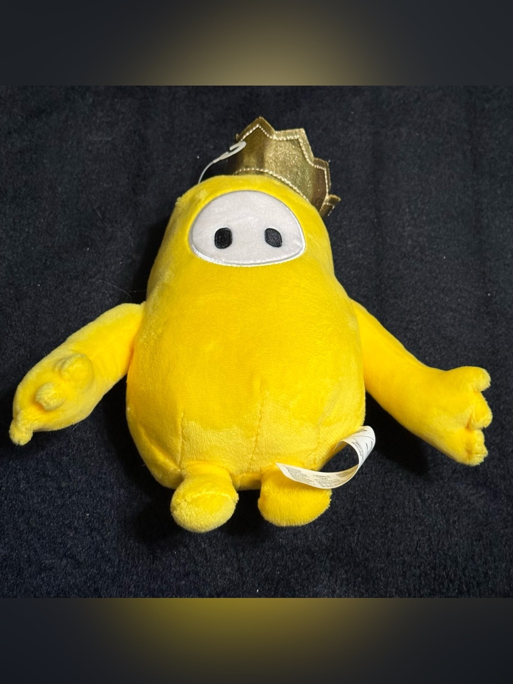 Fall Guys Yellow Bean Plush w Crown Moose Toys Video Game Plush